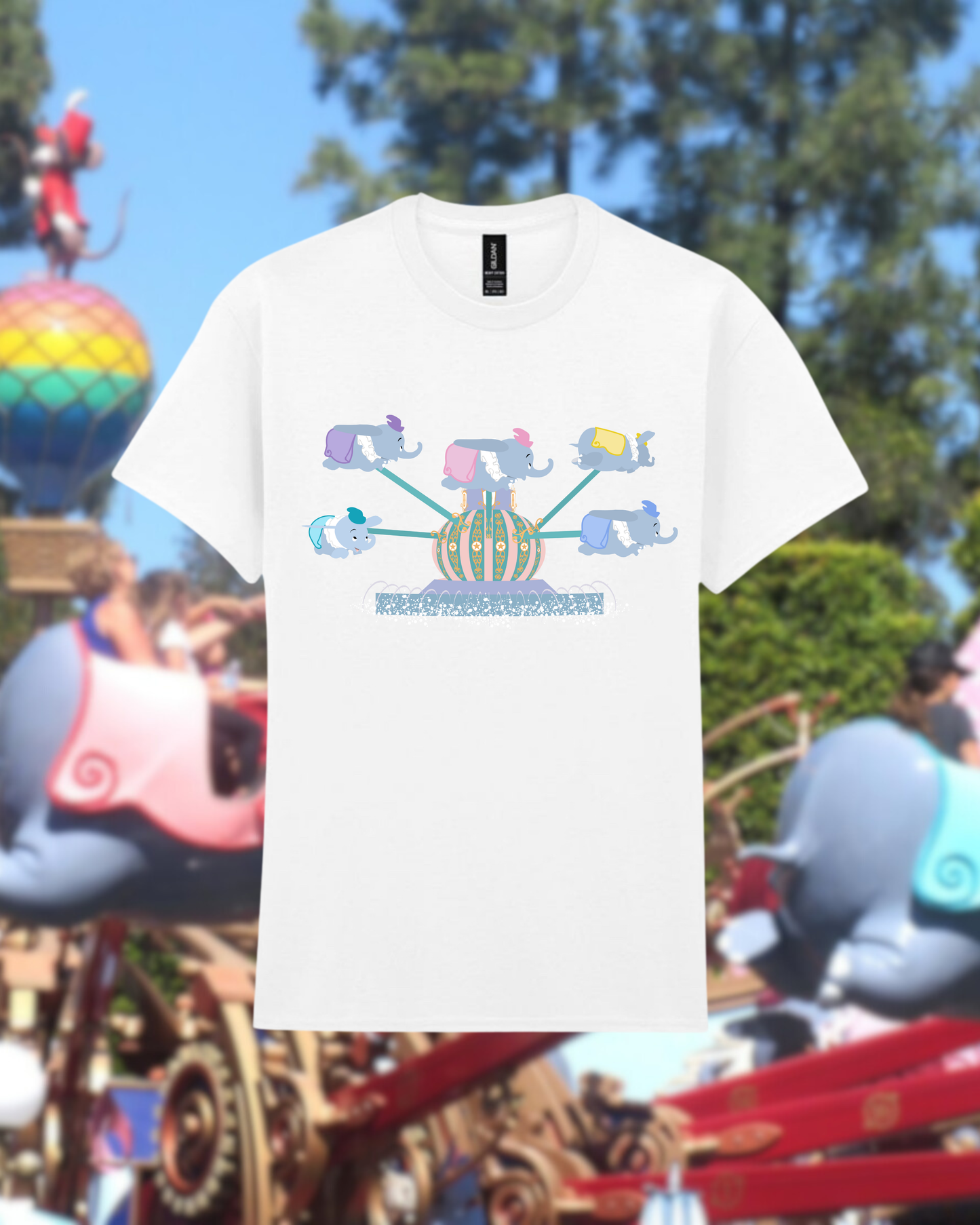 Flying Elephant Theme Park Ride