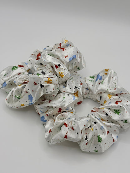 Main Street Coffee Satin Scrunchie