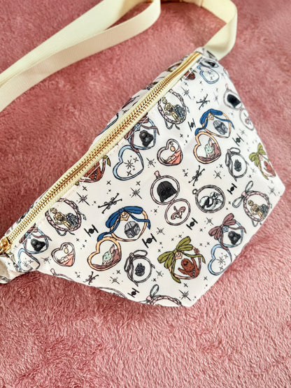 Cream Galaxy Lockets Bum Bag