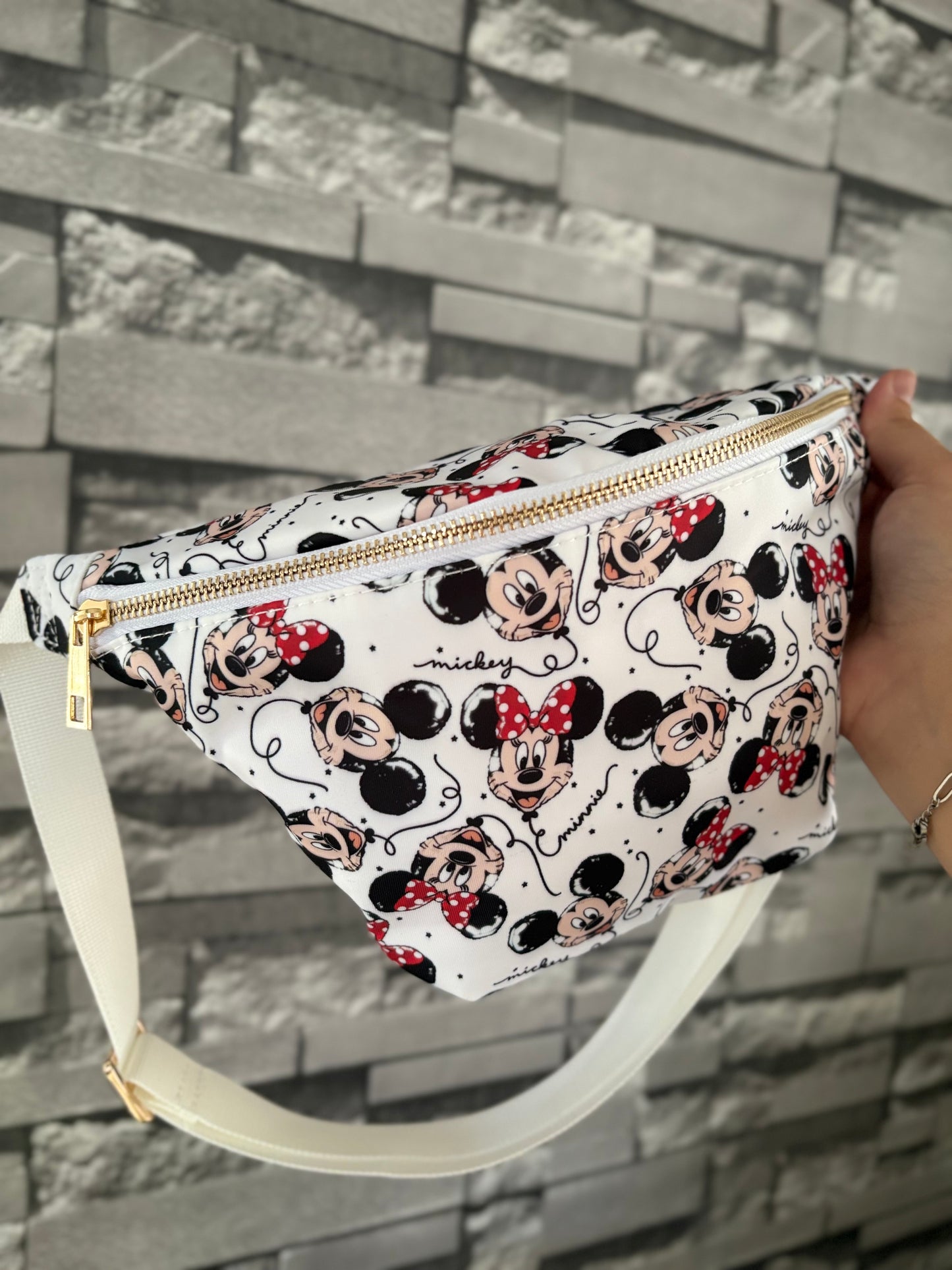 *PRE ORDER * Theme Park Foil Mouse Balloon Bum Bag