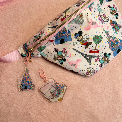 Magical Mouse Pink Paris Theme Park Bum Bag