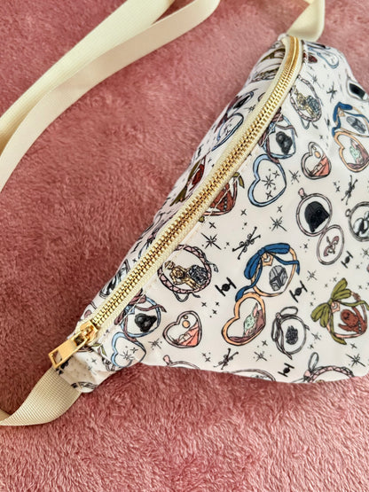 Cream Galaxy Lockets Bum Bag