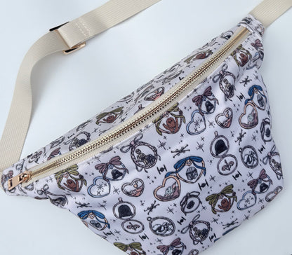 Cream Galaxy Lockets Bum Bag
