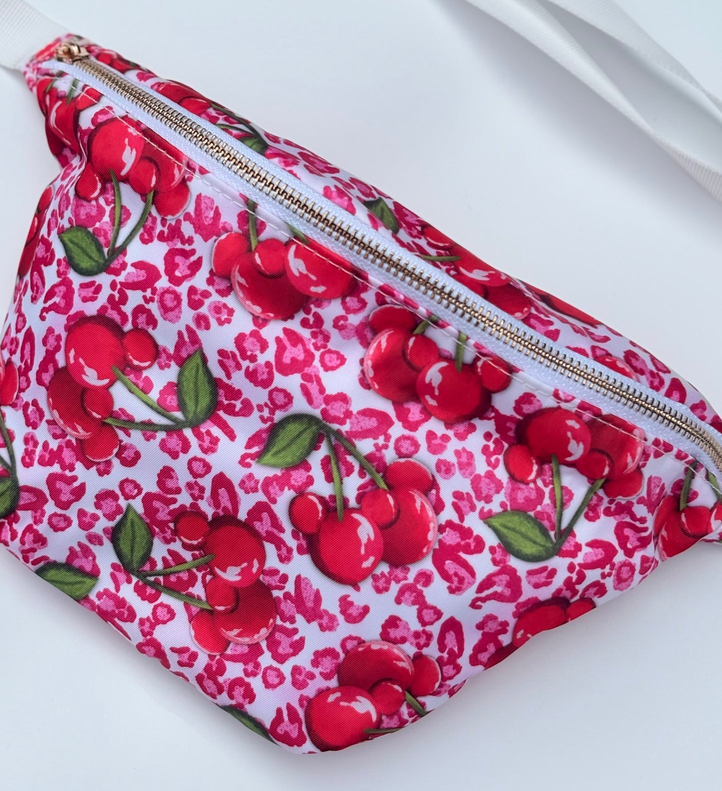 Leopard Mouse Cherries Bum Bag