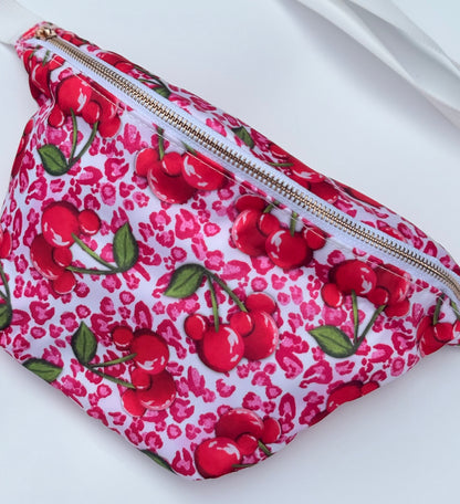Leopard Mouse Cherries Bum Bag