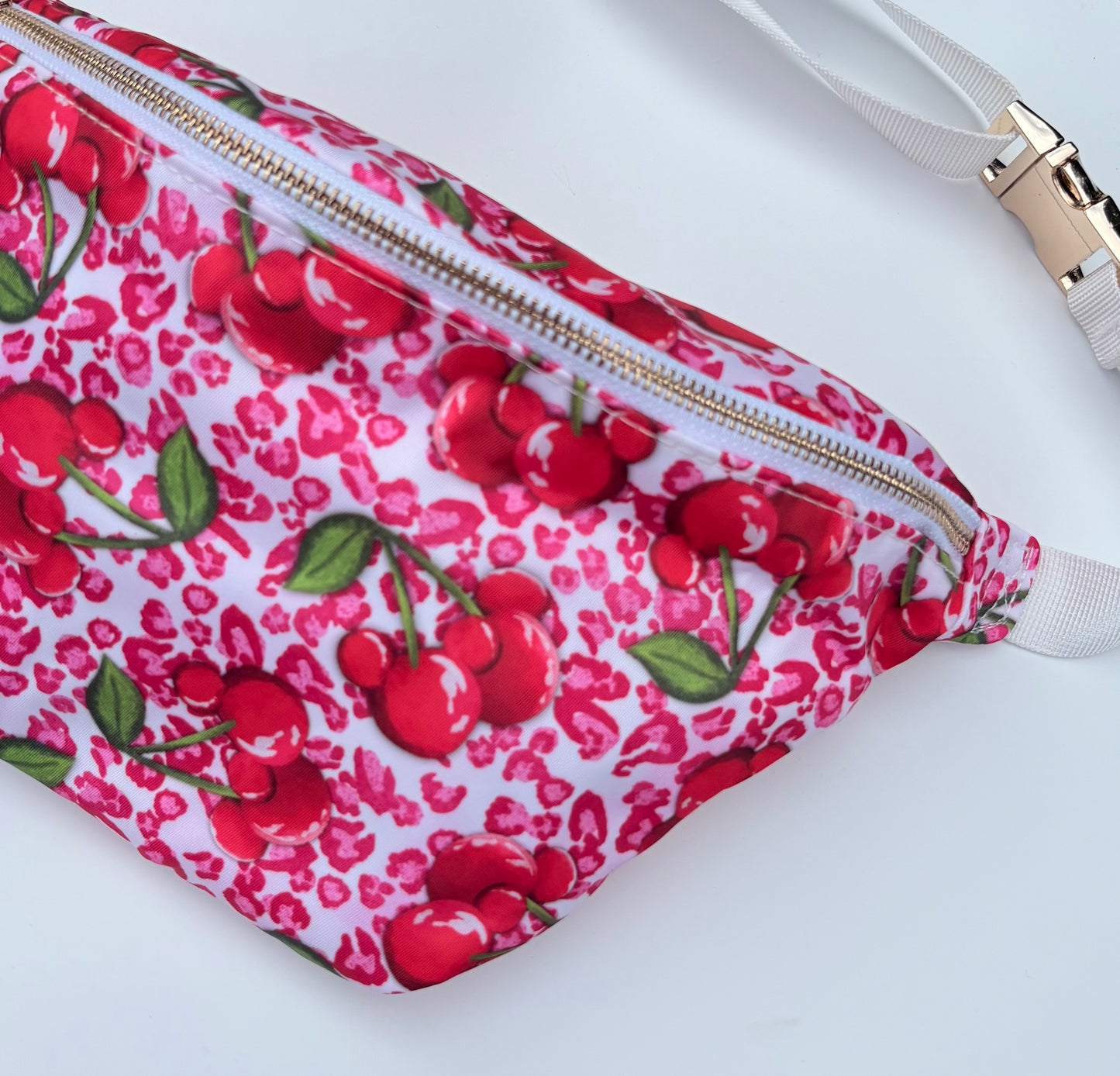 Leopard Mouse Cherries Bum Bag