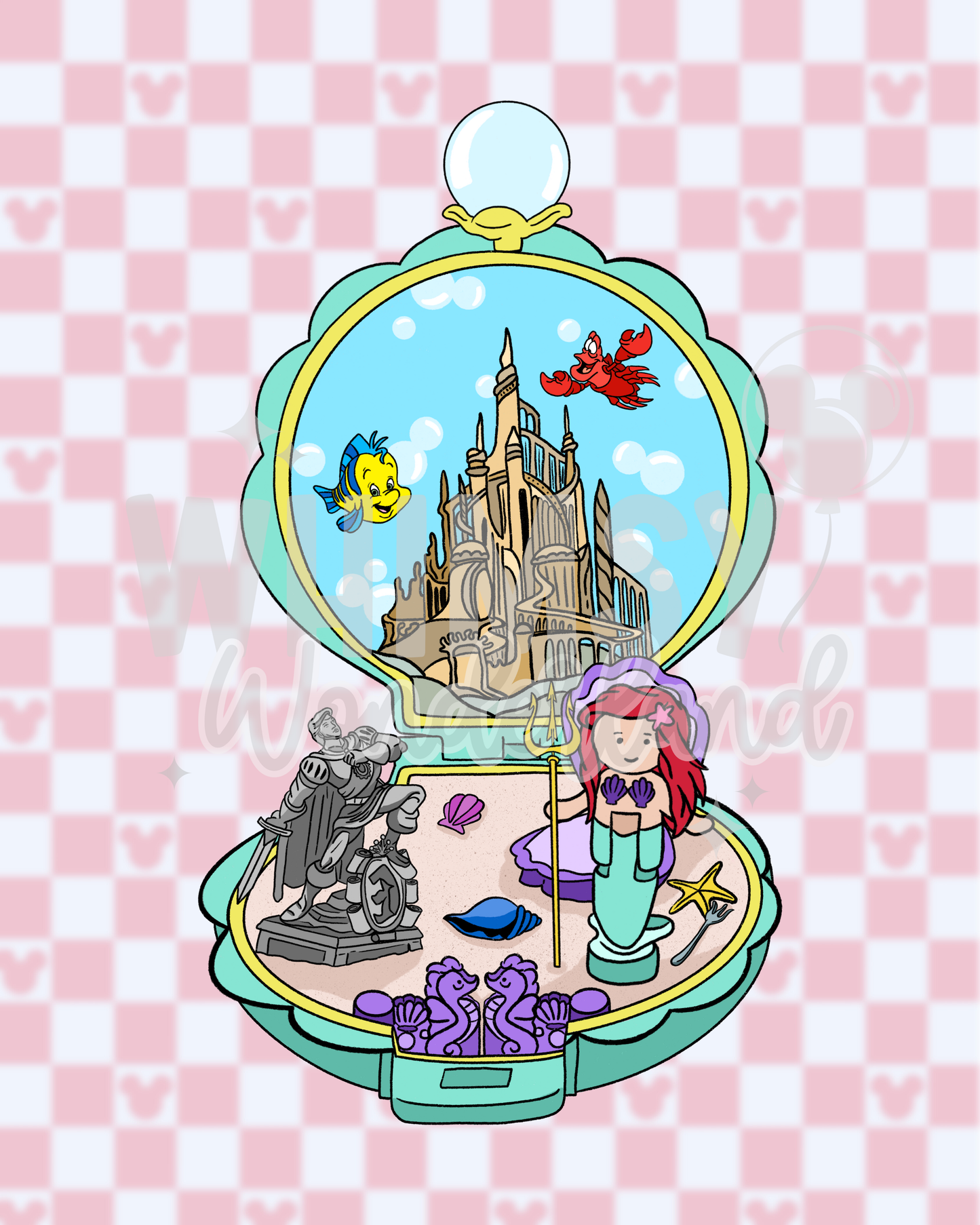 Underwater Mermaid Friends Dolly Pocket Exclusive Design