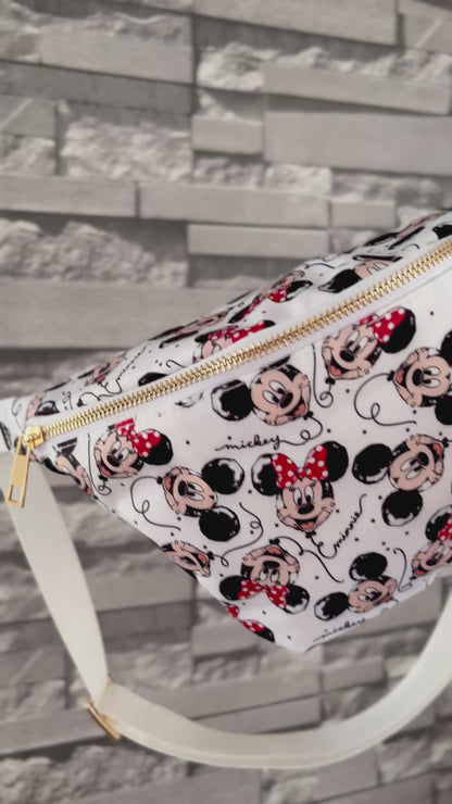 *PRE ORDER * Theme Park Foil Mouse Balloon Bum Bag